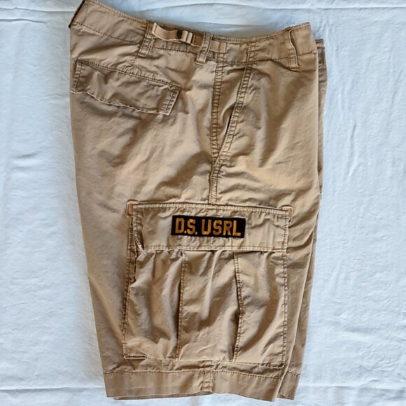 Denim & Supply Ralph Lauren Cargo Shorts Mens 31 Tan Military USRL 11" Inseam - Picture 1 of 14